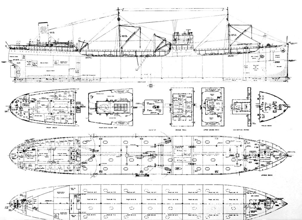 The Drawings of the National Defence Featured Tanker Corsicana